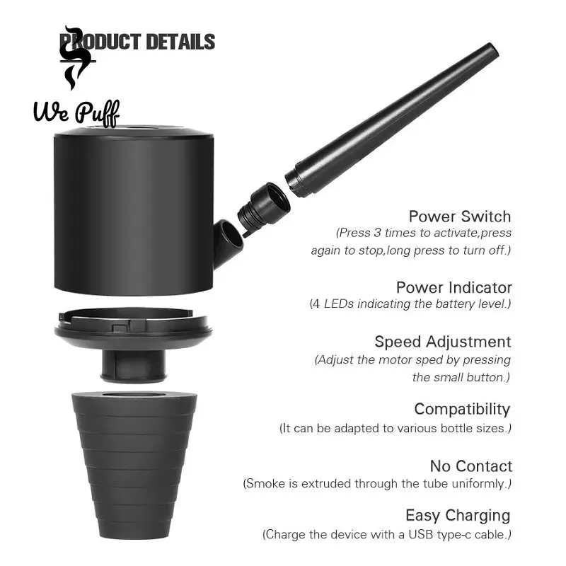 WE PUFF Shisha Blower Automati - Smoke Stopper ulasan dan harga