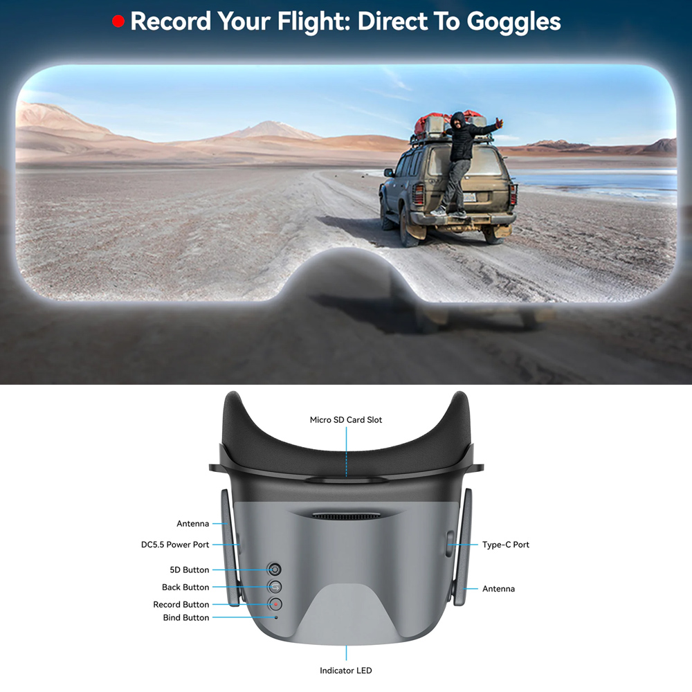BETAFPV VR04 FPV Goggles HD Pr - Goggles Fpv ulasan dan harga