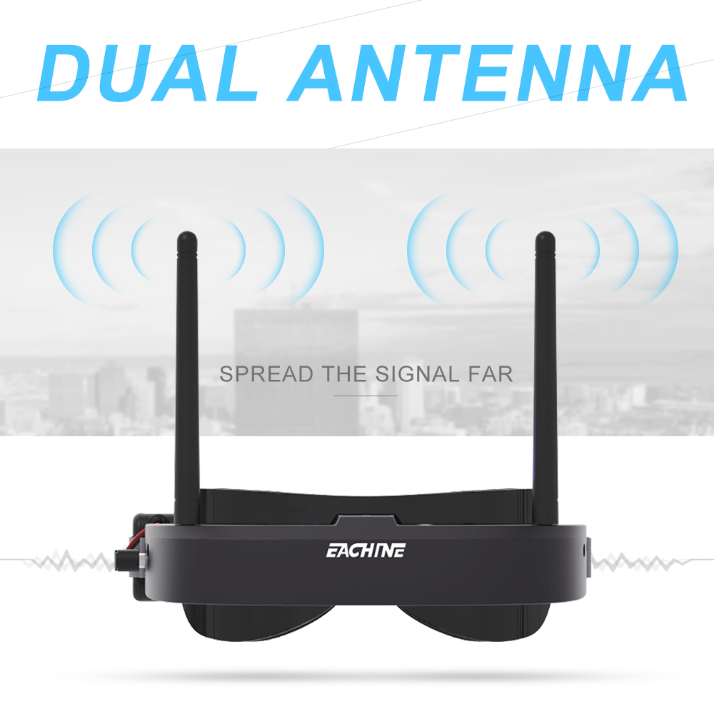 Eachine EV100 720*540 5.8G 72C - Goggles Fpv ulasan dan harga