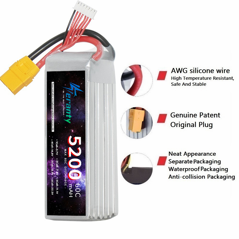 TERANTY 6S 5200mAh Lipo Batter - Lipo Battery 6S ulasan dan harga
