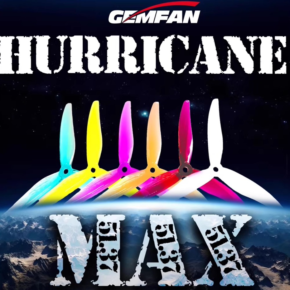 2Pairs Gemfan Hurricane 51377  - 5 Inch Propeller ulasan dan harga