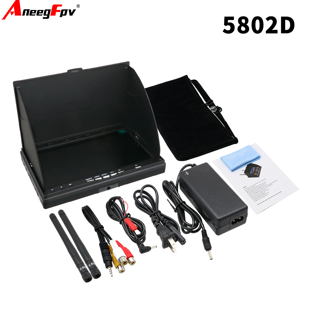 LCD5802D LCD5802S 7 Inch 5.8G  - Goggles Fpv ulasan dan harga