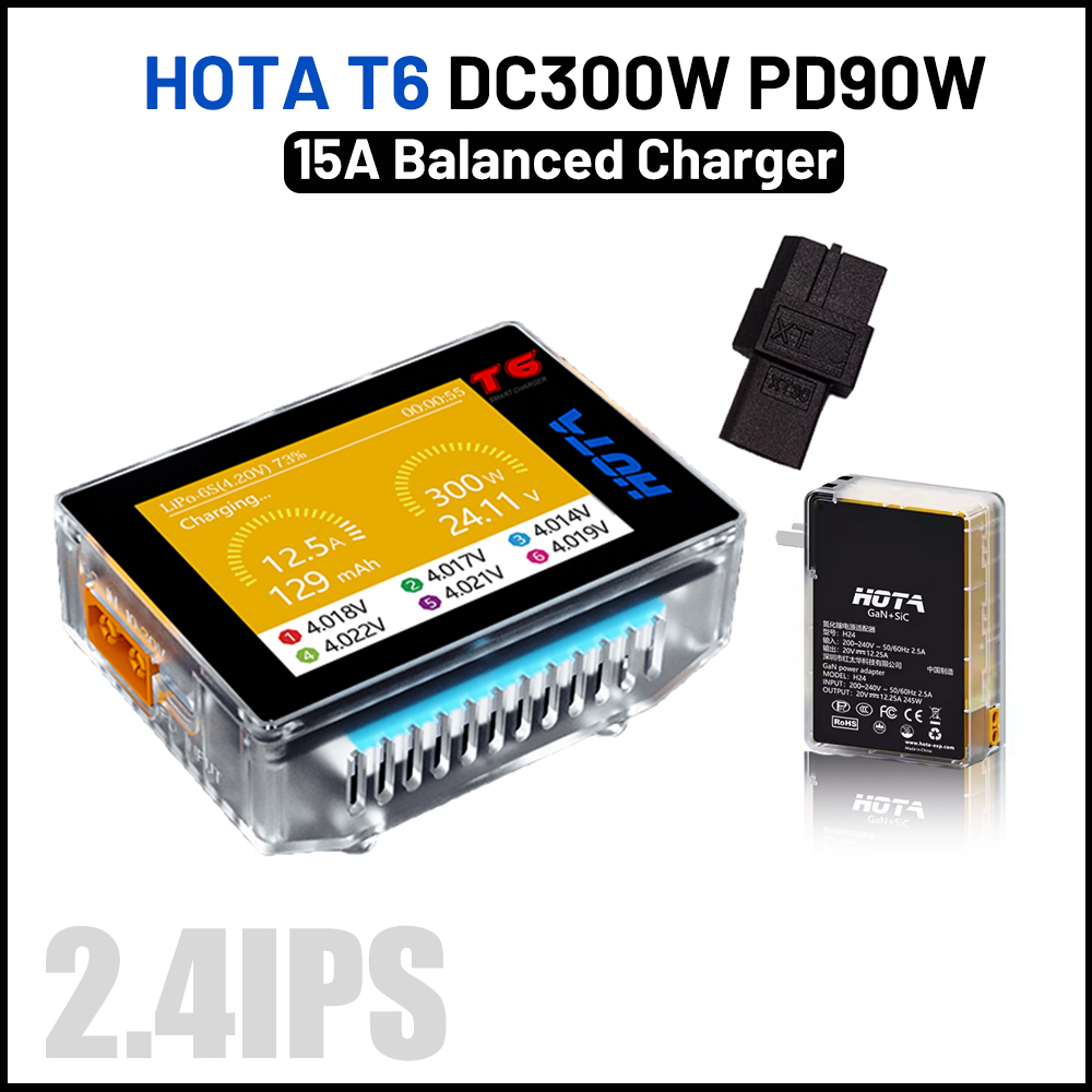 HOTA T6 300W Intelligent Charg - Lipo Battery 6S ulasan dan harga