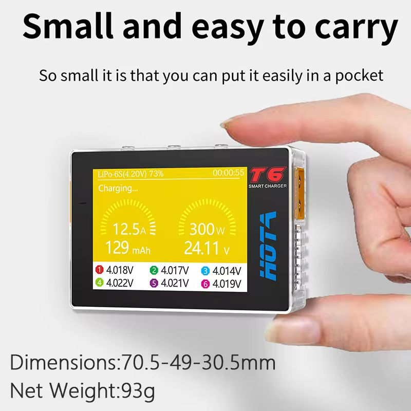 HOTA T6 300W Intelligent Charg - Lipo Battery 6S ulasan dan harga