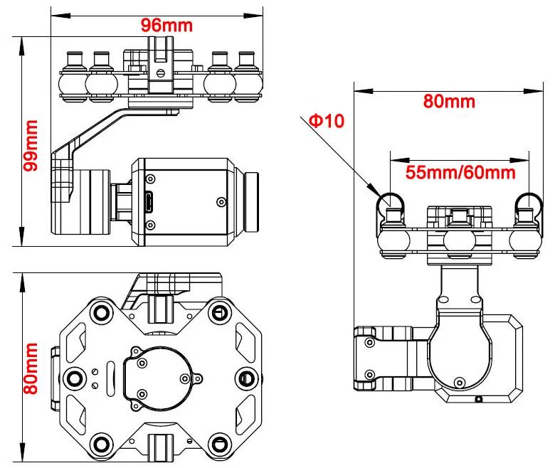 Tarot TL3T20 3-axis Gimbal 640 - Drone With Camera ulasan dan harga