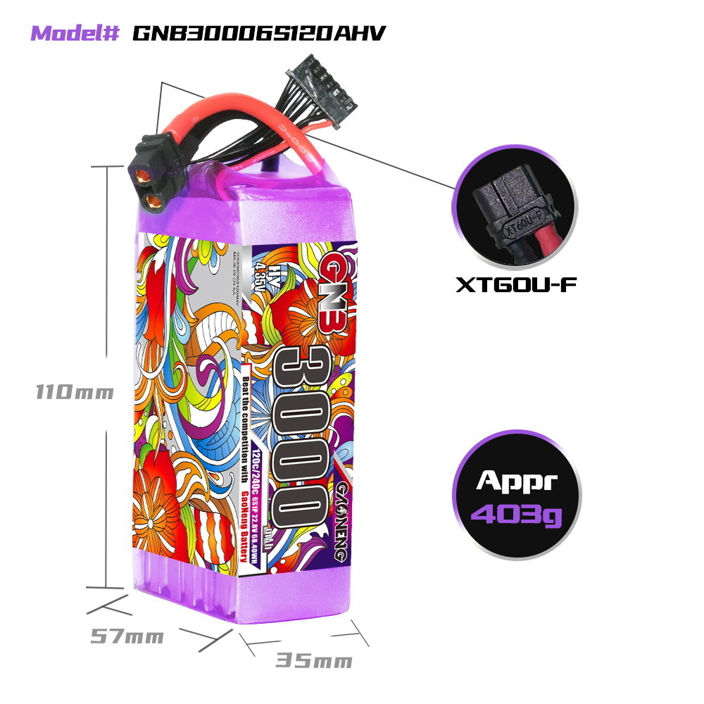 GNB Lipo Battery 6S 22.8V 3000 - Lipo Battery 6S ulasan dan harga